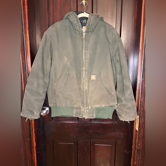 Carhartt Other - Carhartt Olive Green Hooded Jacket